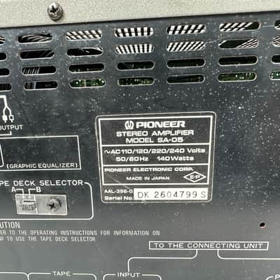 Pioneer SA-05 Stereo Amplifier image 8