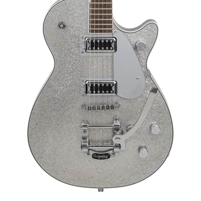 Gretsch G5230T Electromatic Sparkle Jet FT Silver Sparkle Electric Guitar with Bigsby Tremolo image 1