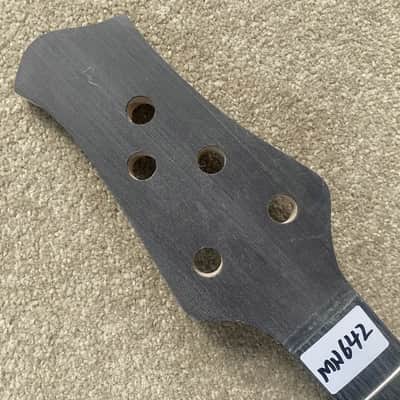 Maple Wood 5 String Bass Neck, 24 Frets Rosewood Fingerboard image 10