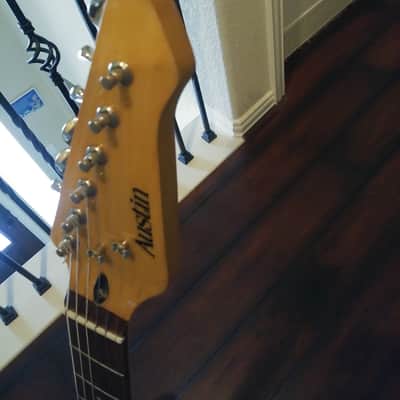 Austin Strat Style Guitar HSS - Sunburst - Flamed Maple Top/Back image 4
