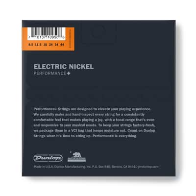 Dunlop DEN09544 Nickel Plated Steel, 9-1/2, Set/6 image 2