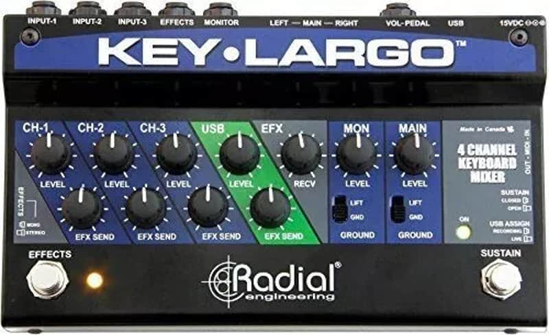 Radial Key Largo Keyboard Mixer Pedal 2025 KeyLargo Key-Largo in box image 1