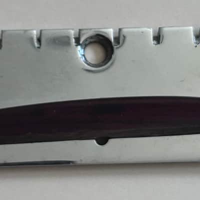 Danelectro Rosewood/ Nickel Plated Bridge Unit Vintage 1950-60’s - nickel top plated image 1