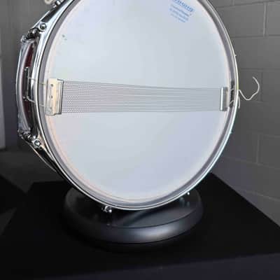 Vintage 1970's Ludwig Standard Maple 5x14 Snare Drum in Red Mist Sparkle with Internal Muffler image 7