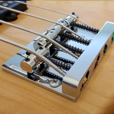 Brass Bass Bridge-Jazz Or Precision-Vintage Mount-No Mods Required-Perfect Fit image 7