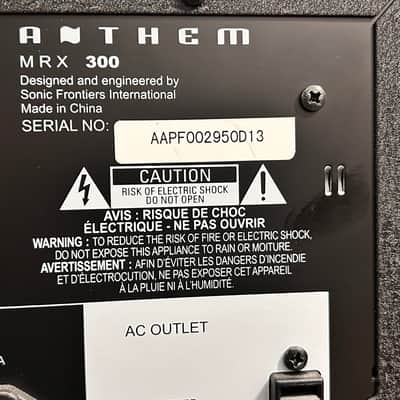 Anthem MRX300 A/V 7.1 DolbyDigital Receiver image 8