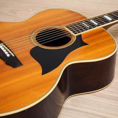 1970s Matao MW-405 Jumbo Vintage Acoustic Guitar Spruce Rosewood Hoshino Japan w/ Case image 6