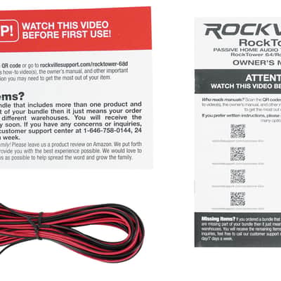 Rockville 1000 Watt Bluetooth Stereo Home Receiver+(2) Dark Wood Tower Speakers image 9