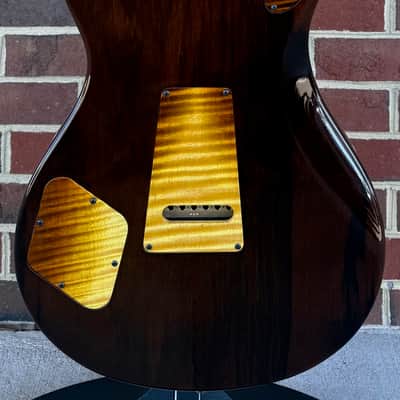 PRS Private Stock McCarty 594 Semi-Hollow Tremolo, Sandstorm Dragon's Breath, East Coast Wide Flame Maple Top, Black Limba Body, Curly Maple Neck, Brazilian Rosewood Fretboard image 8