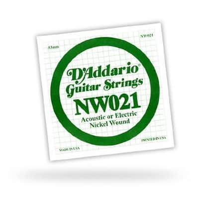 D'Addario Single .021 XL Nickel Wound String image 3