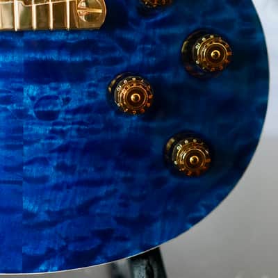 PRS 20th Anniversary Artist Top SingleCut Custom 22 Quilted Blue Brazilian Board 2007 image 4