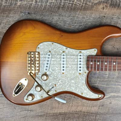 MyDream Partcaster Custom Built - Honey Burst Gold Short Scale JM Dippers image 3
