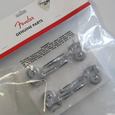Fender Deluxe F Stamp Bass Tuning Machines LEFT HAND 0097336049 chrome image 2
