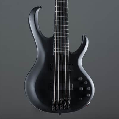 Ibanez Iron Label BTB625EX-BKF Black Flat - 5-String Electric Bass image 6