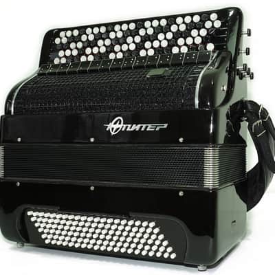 Jupiter Lux Button Accordion 120 Bass 5 Row Concert Bayan B Griff Double Cassotto Converter Free Bass and Stradella, 2691 image 6