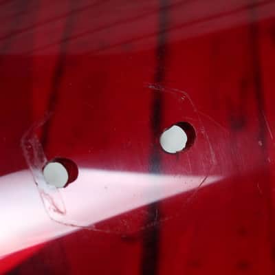 Ludwig Vintage 1970s Vistalite Tom Drum Red Vistalite Acrylic 12 Inch Tom Drum image 5