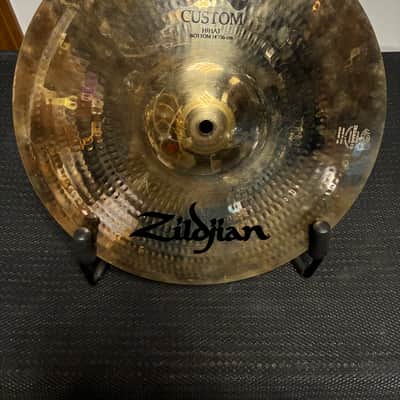 Zildjian 14" A Custom Hi-Hat Cymbals (Pair) 1991 - Present - Brilliant image 3