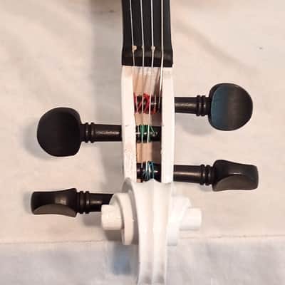 UNMARKED CUSTOMIZED 4/4 VIOLIN WITH CASE/BOW/ROSIN/BOOKLET - COOKIES AND CREAM FINISH image 9