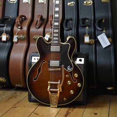 1988 Epiphone Japan Sheraton Vintage Sunburst w/Bigsby, w/HSC, MIJ, Terada Factory image 4