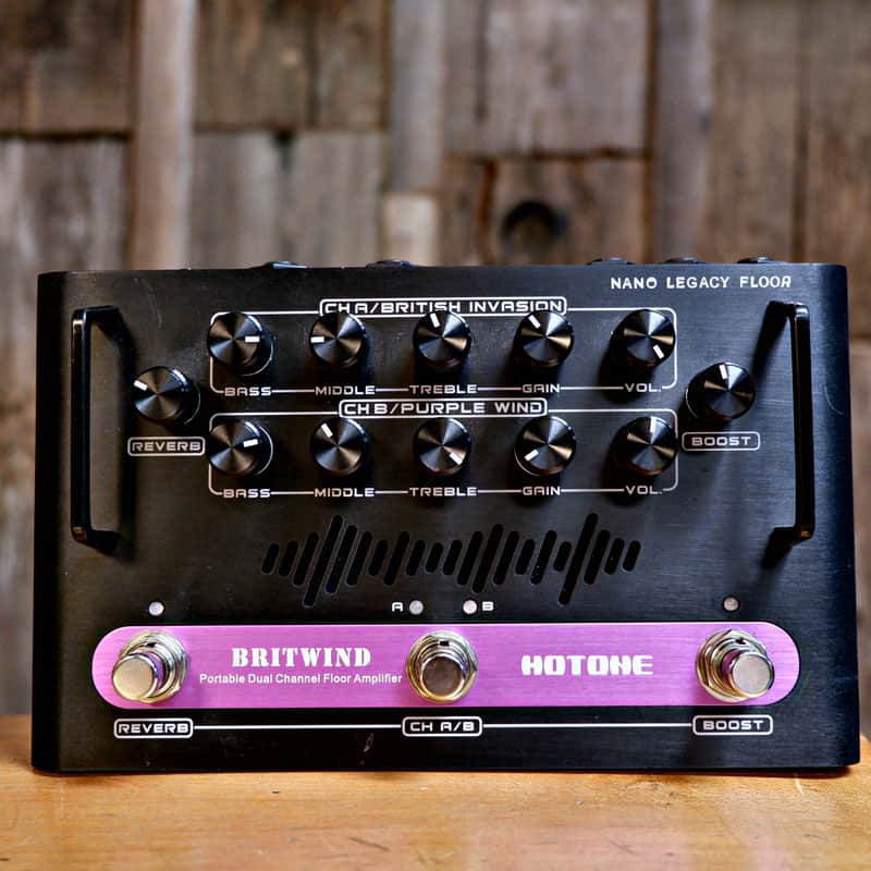Hotone NLF-1 Nano Legacy BritWind Dual Channel Floor Amplifier 2010s - Black/Purple image 1