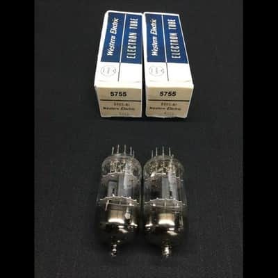 MATCHED PAIR Western Electric 5755 JW 420A (12AX7 Sub) Audio VACUUM TUBES 8.9410 image 3