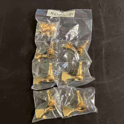 Hipshot Open Back 6-In-Line Tuners Non-Staggered - Gold image 1