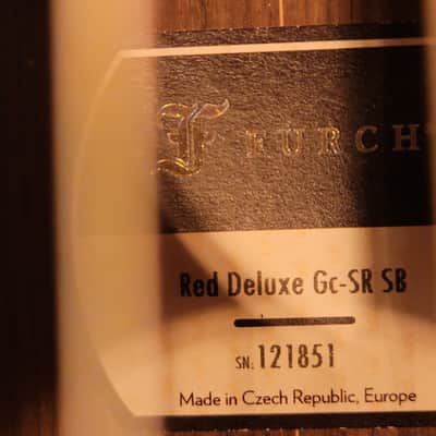 Red Deluxe SR 121851 with Free Furch Guitar Strap and Original CNR image 7