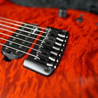 Schecter USA CUSTOM SHOP Keith Merrow KM-7 Hybrid – Vintage Sunburst 7-String w/ Black Tolex Merrow Case (2024) image 14