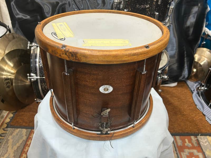 Ludwig 12" deep X 15" head Victory Marching Snare Drum (TL-2246) early 40's - Mahogany image 1