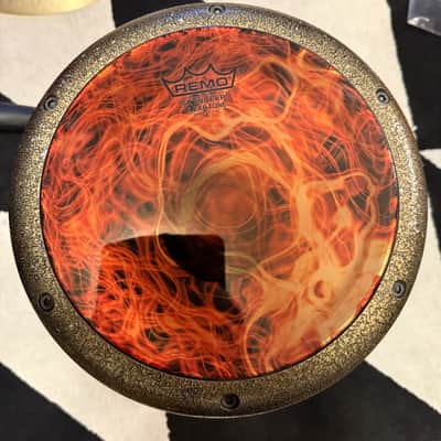 Sombaty Gold Gawharet El Fan 18.5" Orange Flame Darbuka image 3