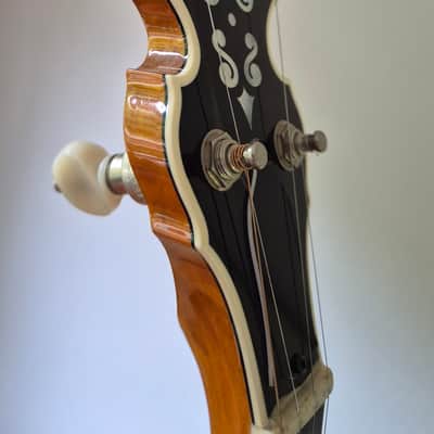 Deering Calico 5-String Banjo 2010s - with hard case, capo spikes, capo image 9