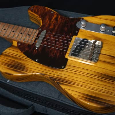 Patrick James Eggle Guitars Oz-T Tele in Torched Butterscotch w/ Roasted Flame Maple Neck image 10