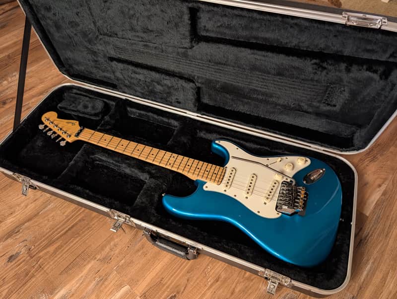 Fender Contemporary Stratocaster Electric Guitar SSS Japan Mid 1980s Lake Placid Blue W/HSC image 1