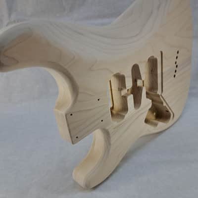 Unfinished Poplar HSH Hardtail guitar body - fits Fender Strat Stratocaster necks J2427 image 8