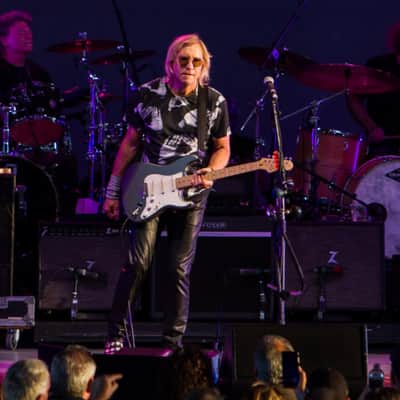 Joe Walsh Stage Played Fender Bass breaker BB-212 Enclosure 140-Watt 2x12" Guitar Speaker Cabinet Gray Tweed image 13