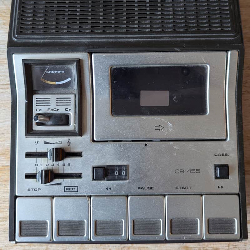 Grundig CR 455 Vintage Cassette Player Recorder image 1