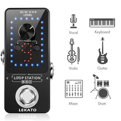 Guitar LOOPER & TUNER Effect Pedal Guitar Looping and Tunning image 4
