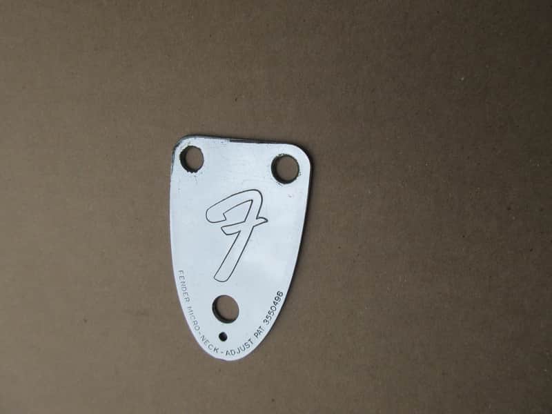 Vintage 1970s 1976 Fender Stratocaster Telecaster Deluxe Guitar 3 Bolt NeckPlate image 1