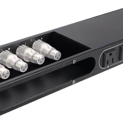 ProX X-PC4XLR-USB 1U 4-Way Powerkon to Edison AC Power Strip w/15A Breaker image 5