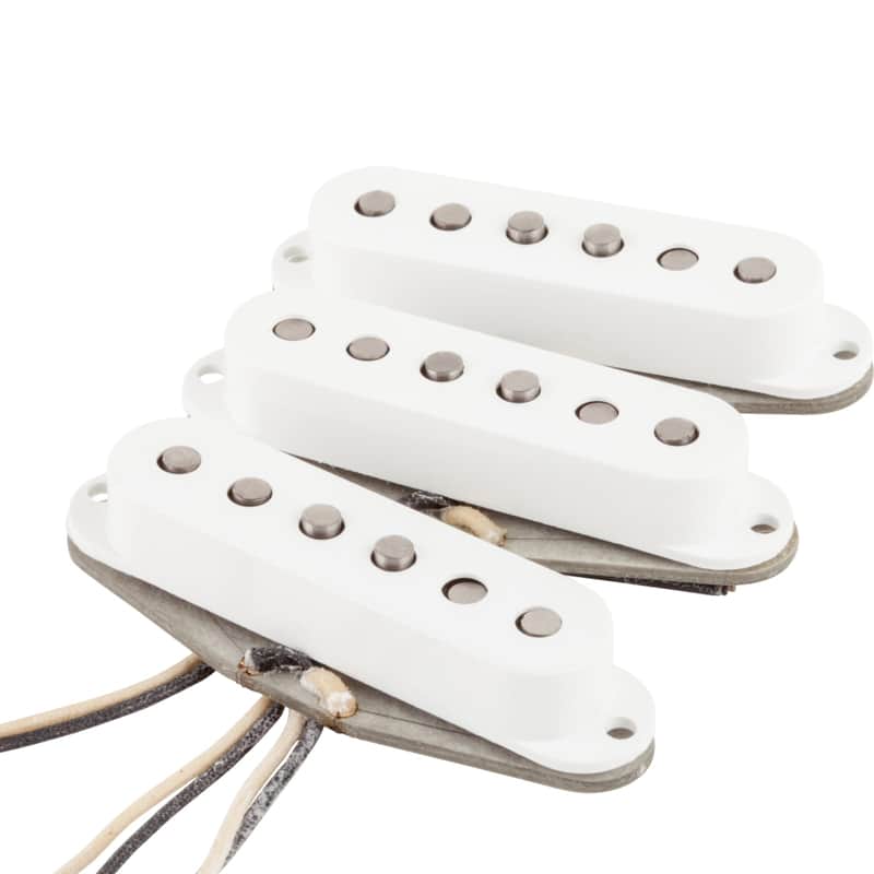 Fender Custom Shop '69 Stratocaster Pickups, Set of 3, White image 1