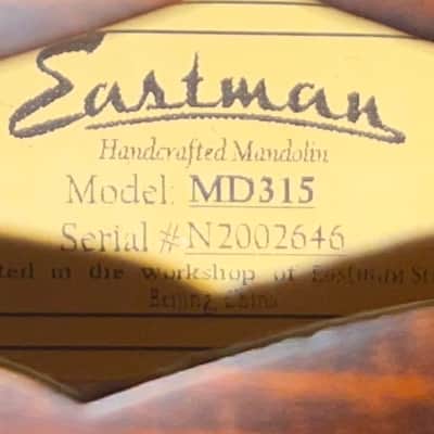Eastman MD315 F-Style Mandolin image 8