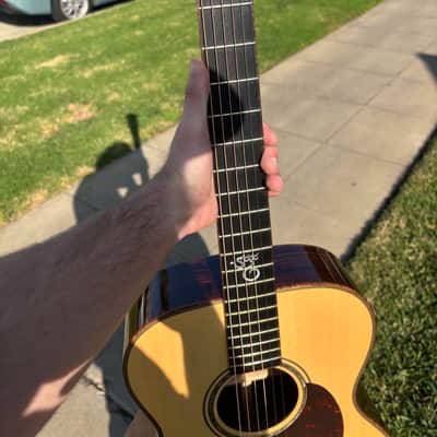 Santa Cruz OM Moon Spruce / Cocobolo “Luna” Custom 2015–Rare SCGC image 8