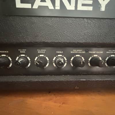 Laney AOR-100 pro tube 100w head 1989 - Black tolex image 5