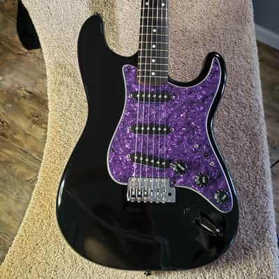 2003 Black Squire SSS Stratocaster, Fully Restored/Upgraded with Hardshell Case image 2