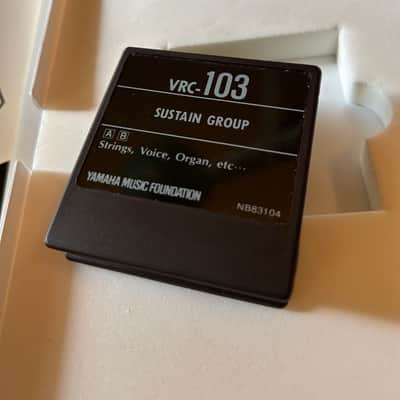Yamaha DX7 Data ROM Cartridge VRC-103 Sustain Group Excellent Condition in original box with Users Manual booklet image 2