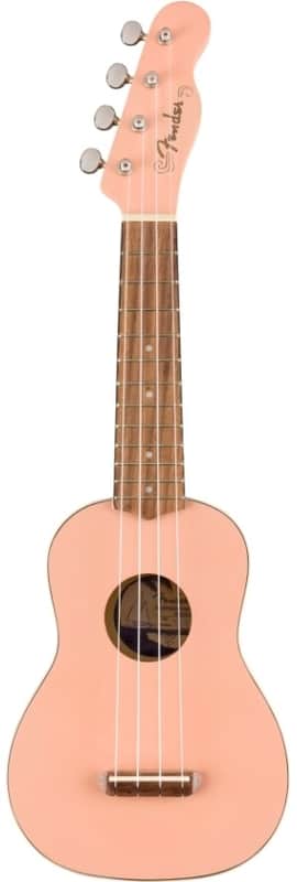 FENDER Venice Soprano Shell Pink Ukulele image 1