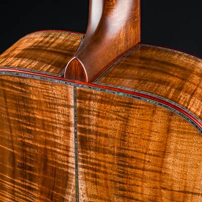 Huss and Dalton D-45 Premium Figured Koa with Paua Pearl Custom NEW image 20