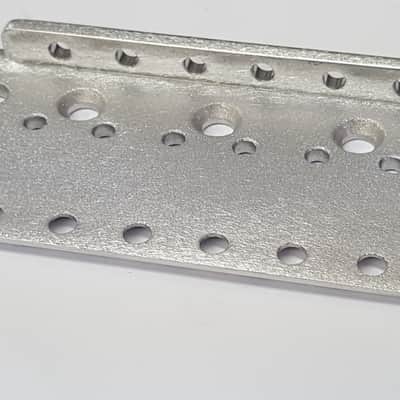 KGC Vintage Milled Aircraft Aluminum Bridge Plate for Fender Stratocaster - SOLID-MILLED image 1