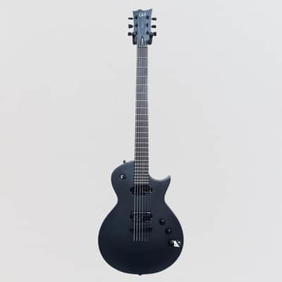 ESP LTD EC1000 Baritone Electric Guitar - Black Charcoal Metallic Satin image 8
