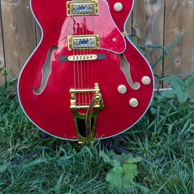50's-60's Flame Classic Big Semi Hollow Electric guitar image 2